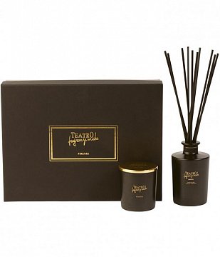 TEATRO Подарочный набор TABACCO 1815 COFSINF-TA180TFU / Табак 1815 Luxury collection SINFONIA (диффузор с палочками 250 мл + свеча 180 г